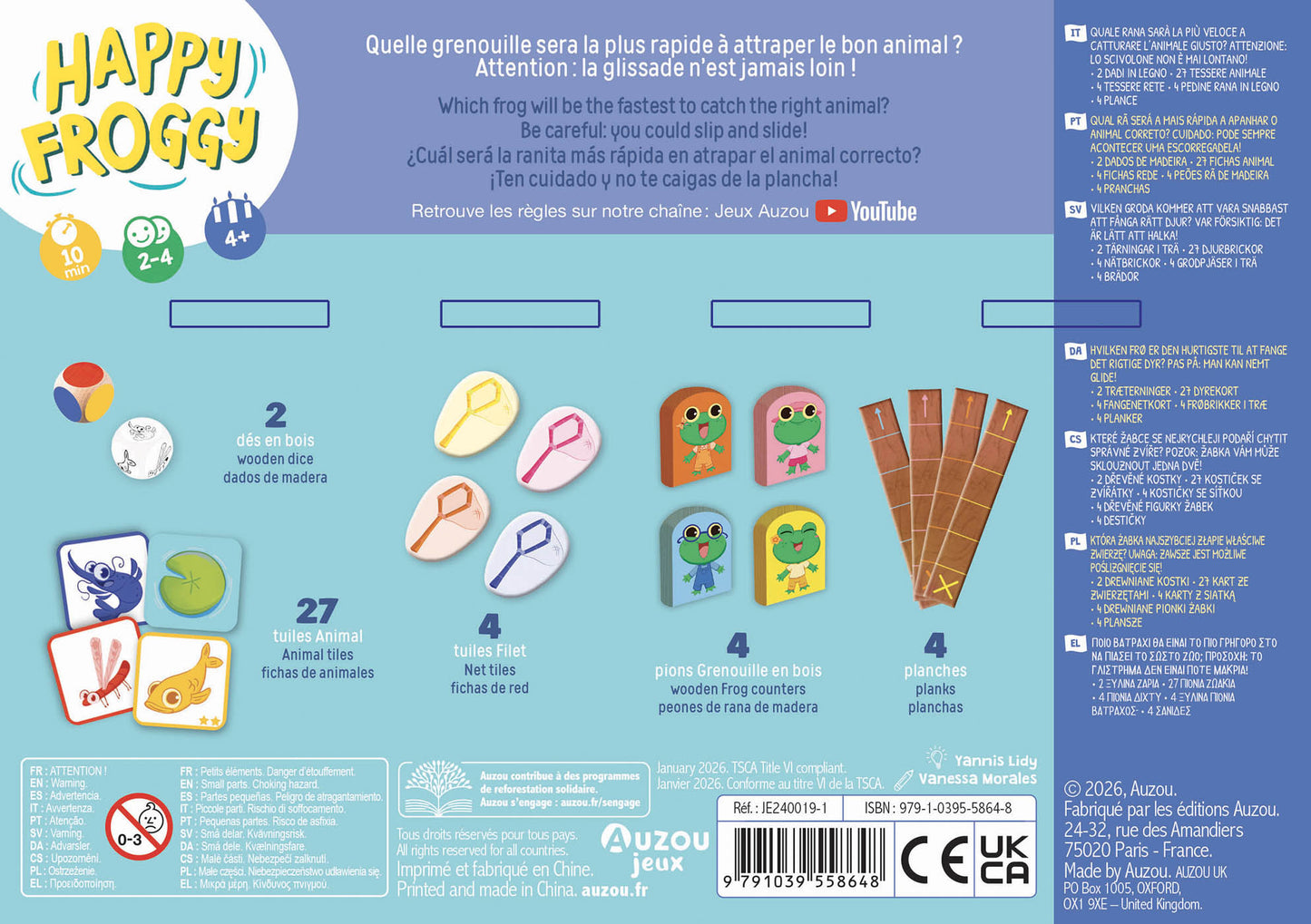 Jeu de société - Happy Froggy