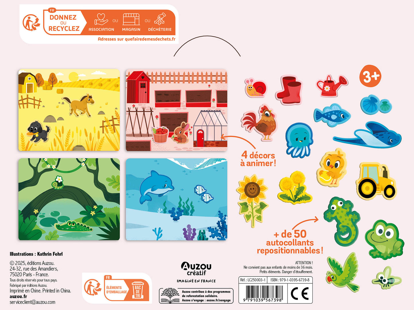 Ma pochette d'artiste - Mes premiers autocollant en relief - Les couleurs