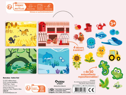 Ma pochette d'artiste - Mes premiers autocollant en relief - Les couleurs