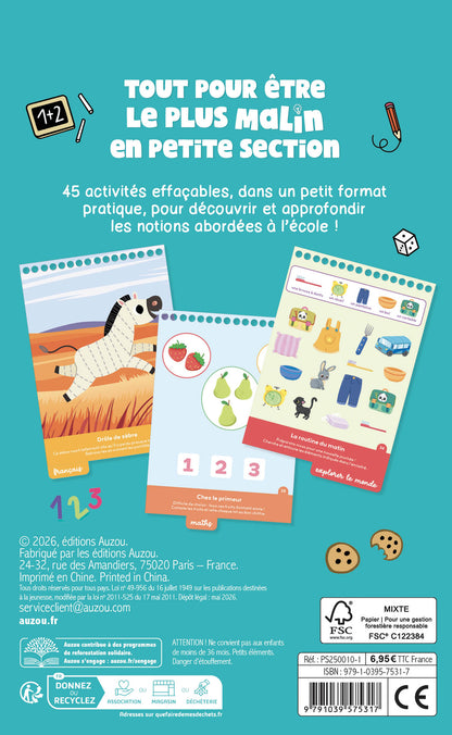 Cahier d'activités - Le club des malins - Petite section