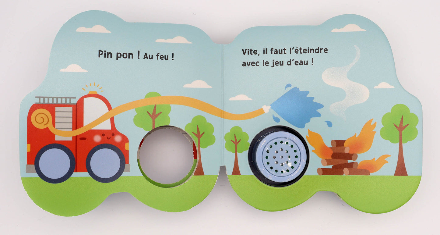 Livre sonore - Petits véhicules sonores - Léo le camion de pompier