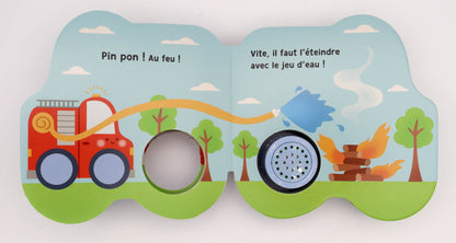 Livre sonore - Petits véhicules sonores - Léo le camion de pompier