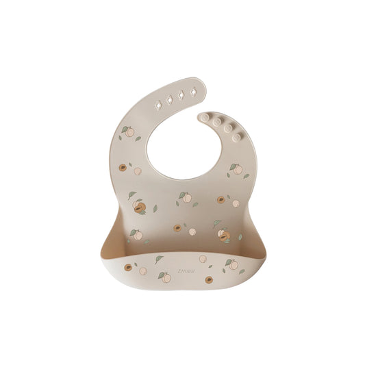 Bavoir en silicone - Abricots