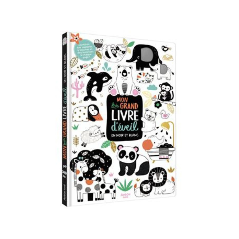 Mon très grand livre d'éveil en noir et blanc