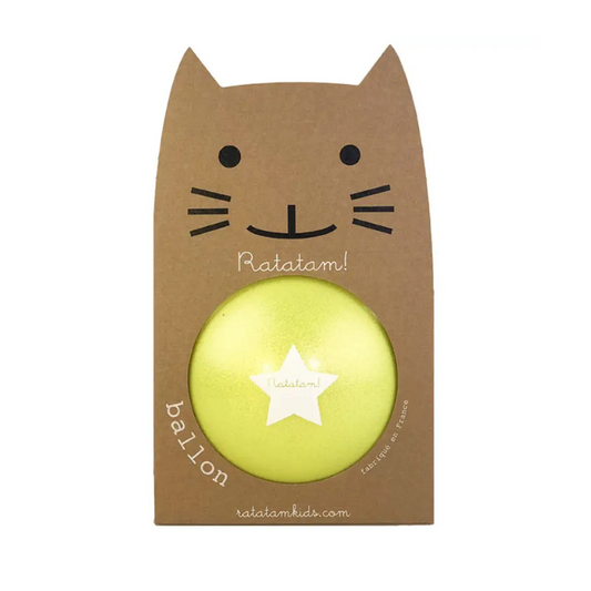 Ballon Pailleté Summer - Jaune - 15 cm
