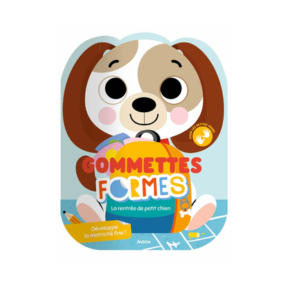 Livre gommettes formes - La rentrée de petit chien