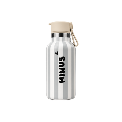 Gourde isotherme - Stripe bleu