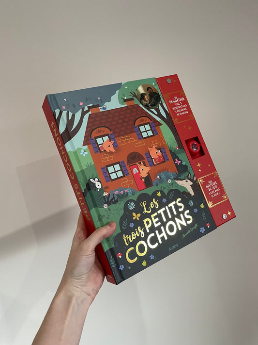 IMPARFAIT ｜Livre projecteur - Les 3 petits cochons - AUZOU