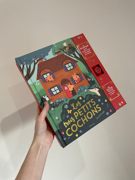 IMPARFAIT ｜Livre projecteur - Les 3 petits cochons - AUZOU