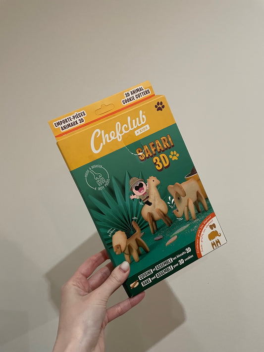 IMPARFAIT -> Kit Emporte-Pièces Biscuits 3D - Safari
