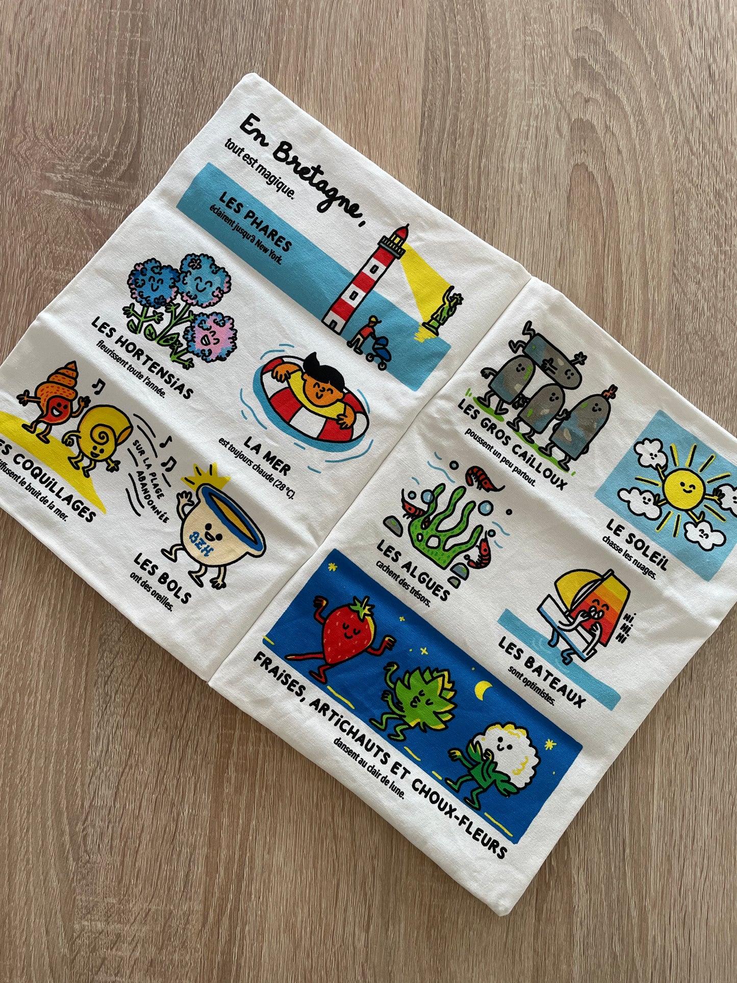 Livre en tissu - La gazette des bébés - La Bretagne