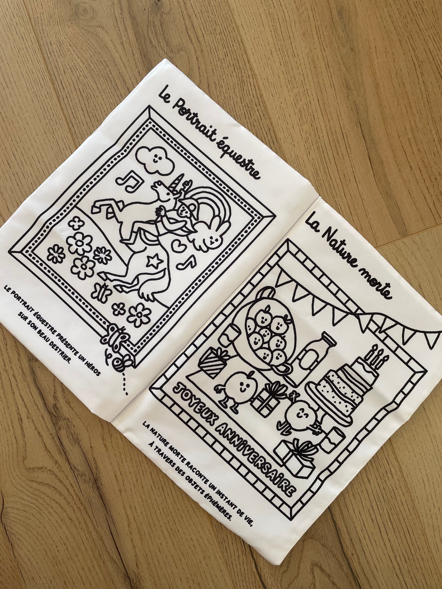 Livre en tissu - La gazette à colorier