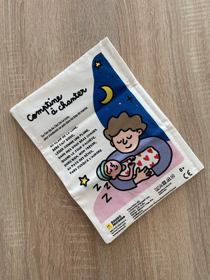 Livre en tissu - La gazette des bébés - Une mamie pour la vie