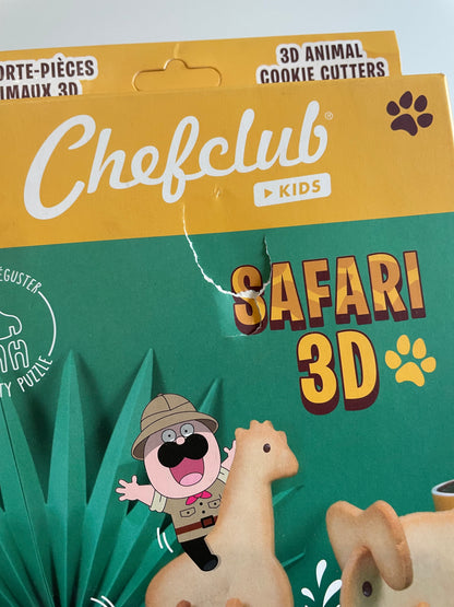 IMPARFAIT - Kit Emporte-Pièces Biscuits 3D - Safari