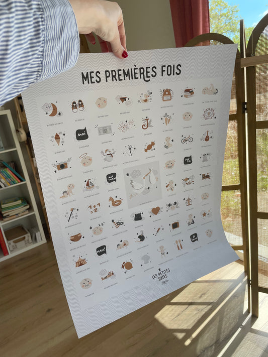 Affiche "Mes premières fois" ( Modèle d'expo )