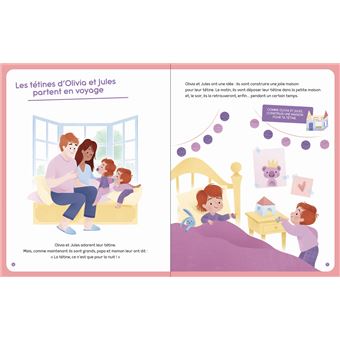 Livre autocollant - J'arrête la tétine