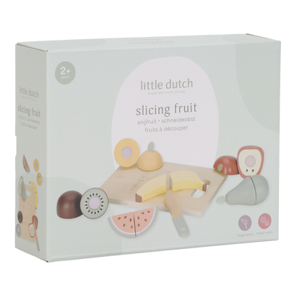 Fruits à découper en bois