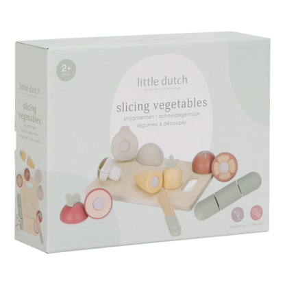 Légumes à découper en bois
