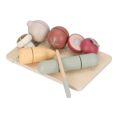 Légumes à découper en bois