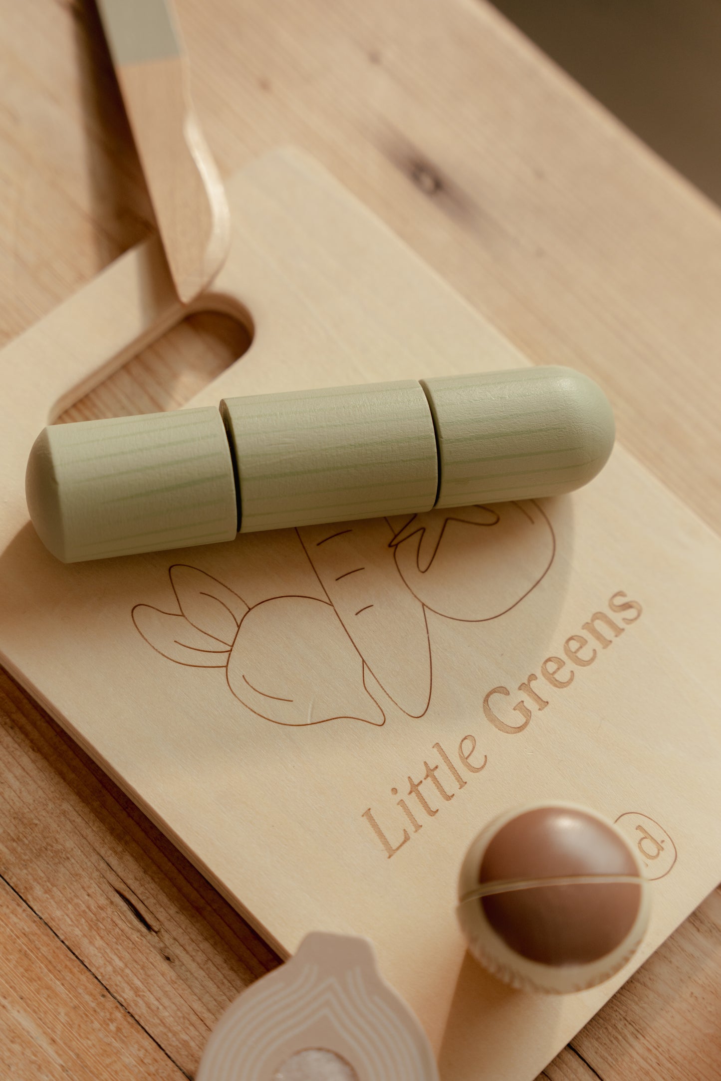 Légumes à découper en bois