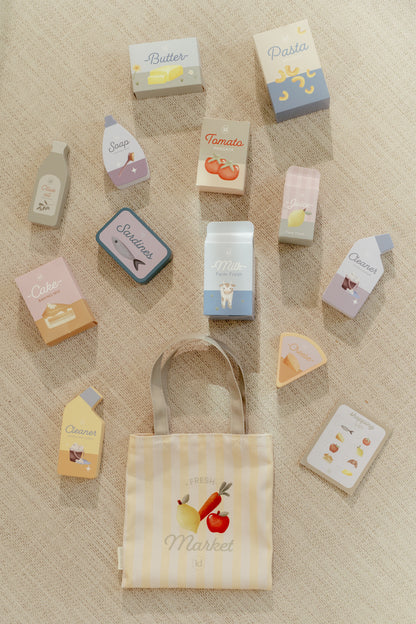 Caddie de courses en bois