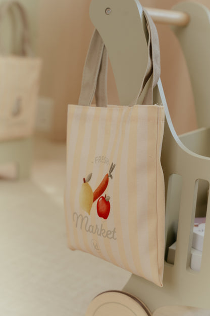 Caddie de courses en bois