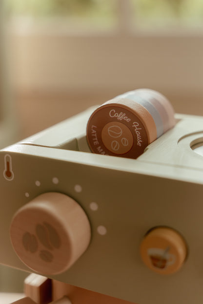 Machine à café en bois