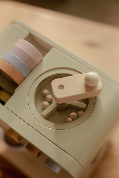 Machine à café en bois