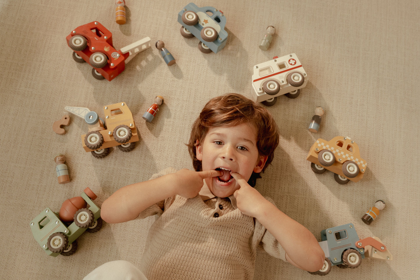 Camion toupie en bois