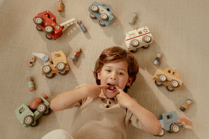 Camion toupie en bois