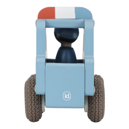 Voiture de police en bois