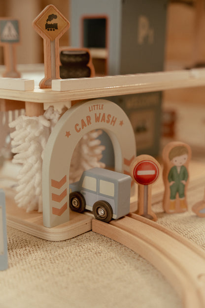 Garage à voiture en bois