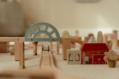 Circuit de train XXL en bois