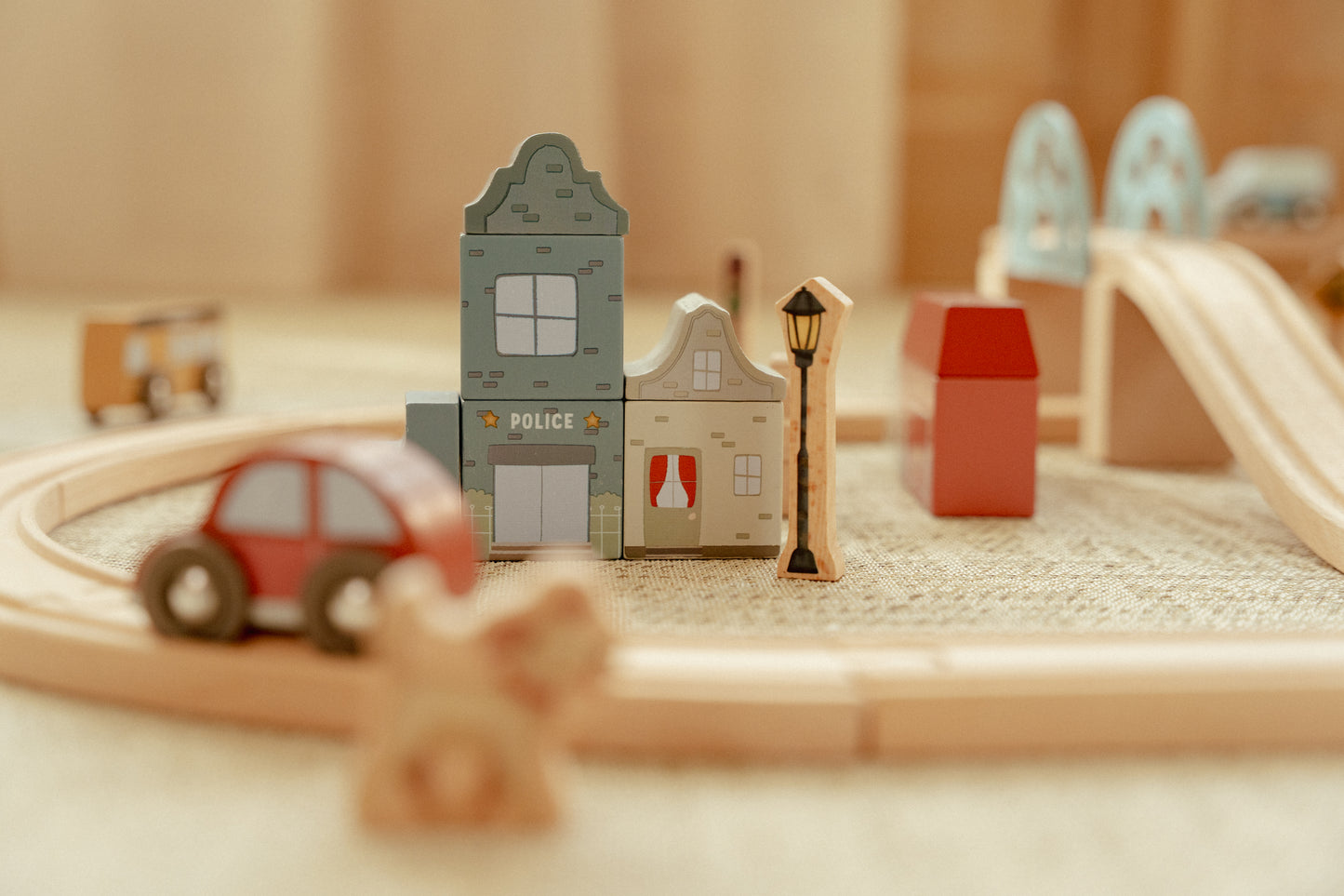 Circuit de train XXL en bois