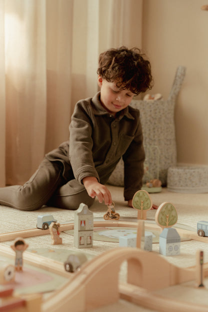 Circuit de train XXL en bois