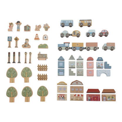 Circuit de train XXL en bois