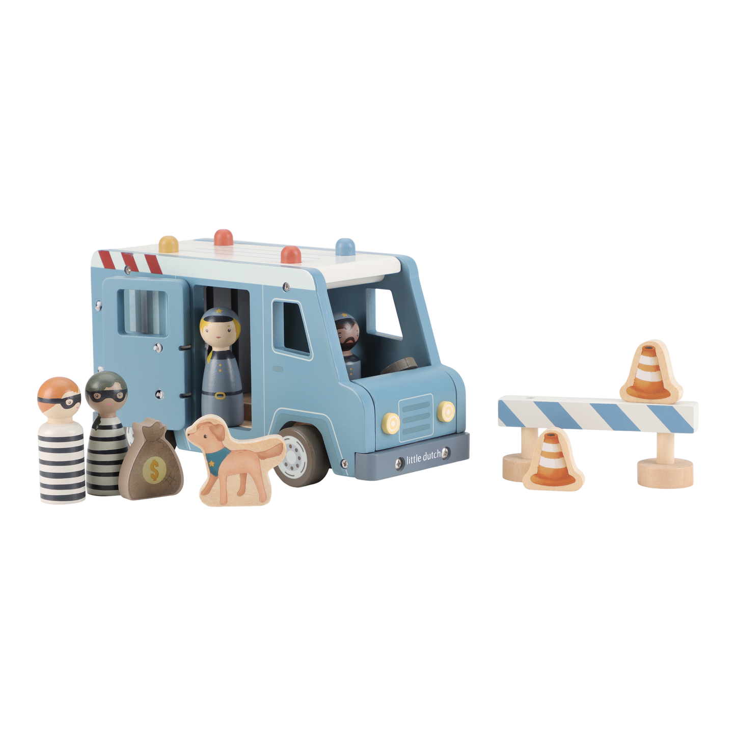 Fourgon de police en bois