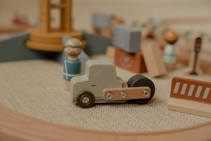 Grue et chantier en bois