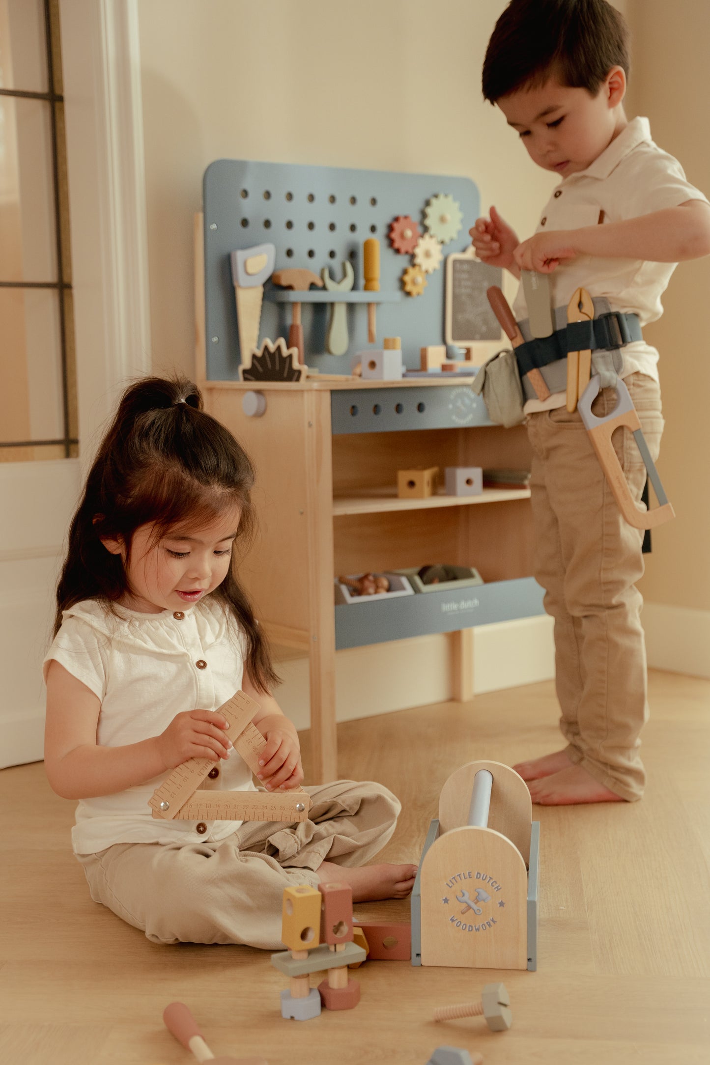 Ceinture à outils en bois