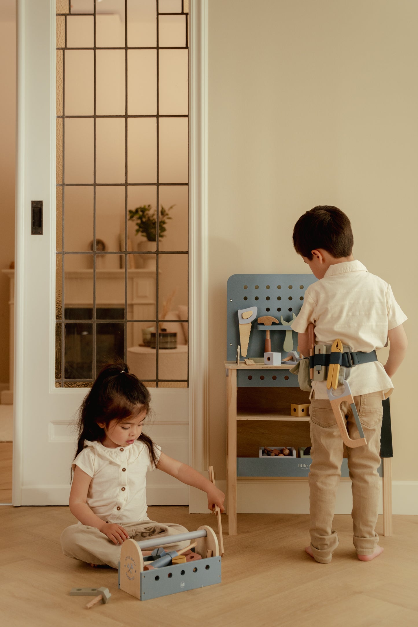 Boîte à outils en bois