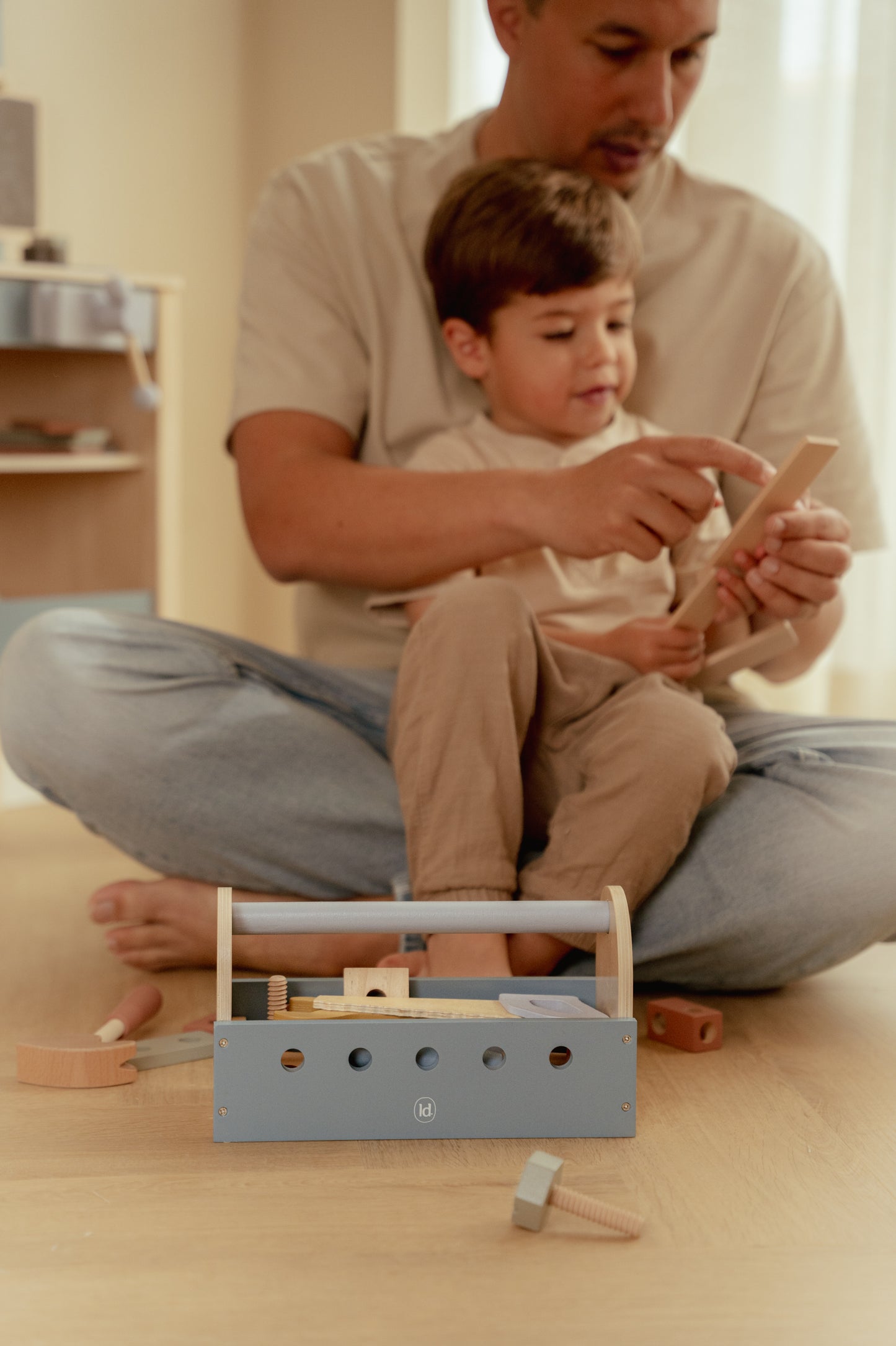 Boîte à outils en bois