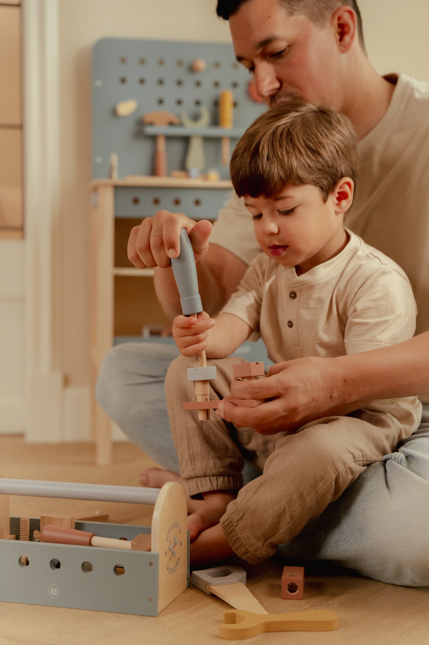 Boîte à outils en bois