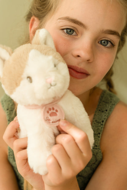 Peluche chat avec sac de transport - Marley