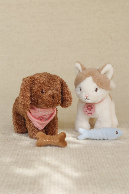 Peluche chien avec sac de transport - Jackie