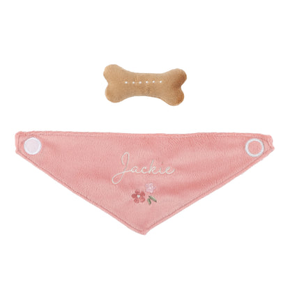 Peluche chien avec sac de transport - Jackie