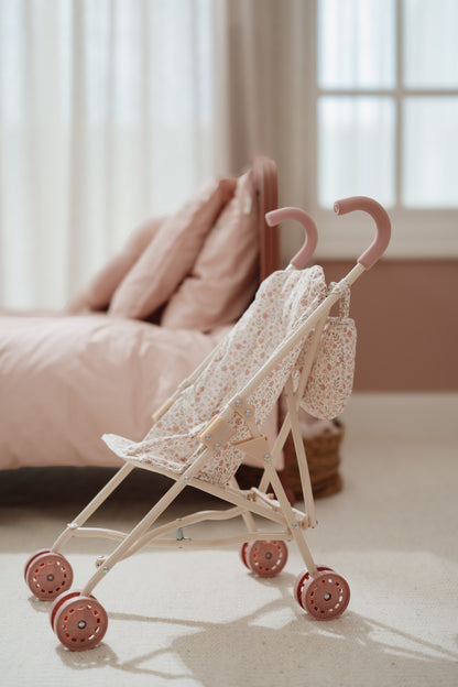 Poussette pour poupée - Fleuri