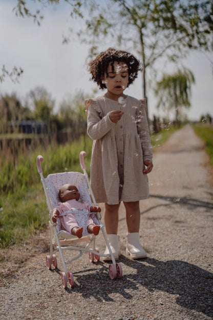 Poussette pour poupée - Fleuri