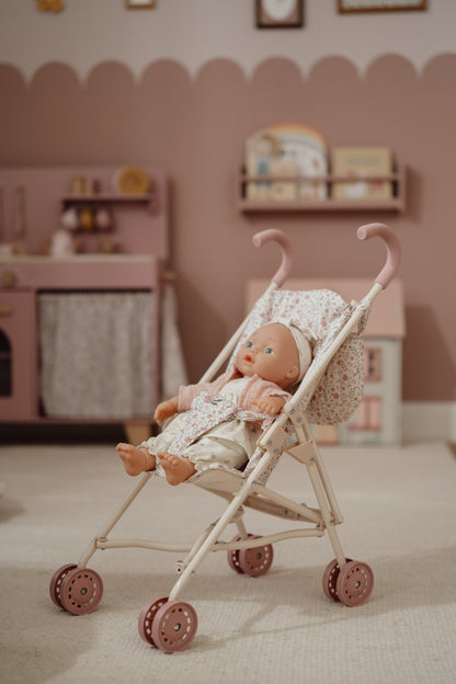 Poussette pour poupée - Fleuri