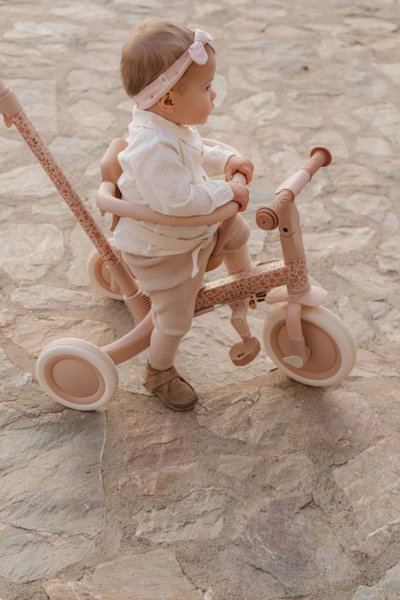 Tricycle évolutif 4 en 1 - Rose ( Précommande )