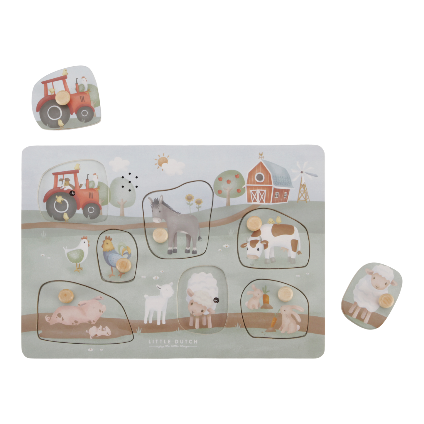 Puzzle sonore en bois - Little Farm